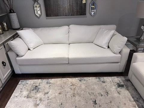 Kimmberly Capone Cream Upholstered Sofa