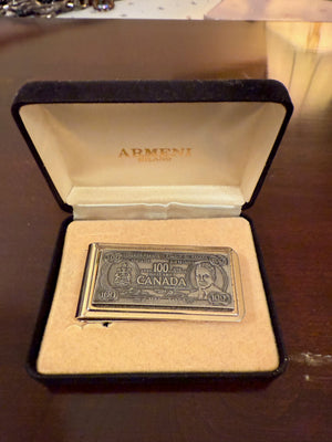 Canada $100 Bill Stainless Money Clip