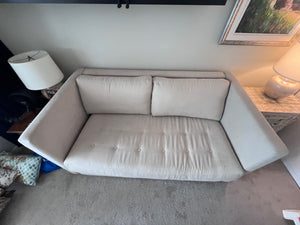 The Chesterfield Shop Beige Upholstered Sofa Bed