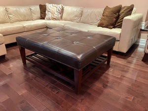 La-Z-Boy Brown Leather Ottoman