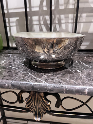 Godinger Silver Bowl with Glass Insert