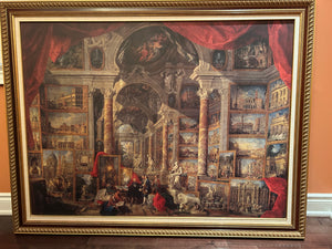 Print- "Views of Modern Rome" by Giovanni Paolo Panini