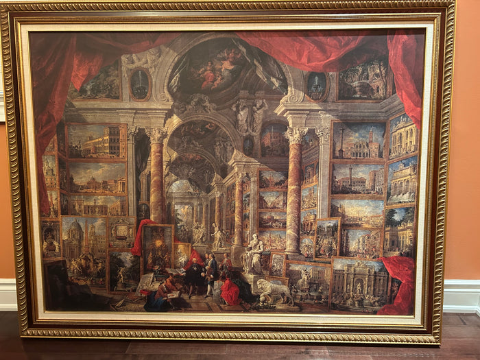 Print- "Views of Modern Rome" by Giovanni Paolo Panini
