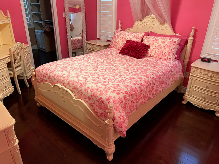 Homelegance 'Cinderella' White Double Bed Frame