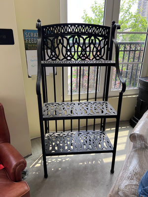 DWL Garden Cast Aluminum Outdoor Baker's Rack