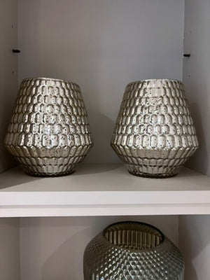 Pair of Gold Decorative Vases