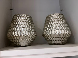 Pair of Gold Decorative Vases