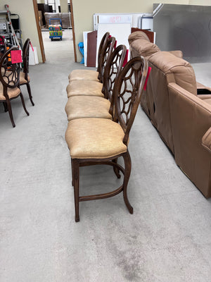 4 Ethan Allen Spider Back Counter Stools