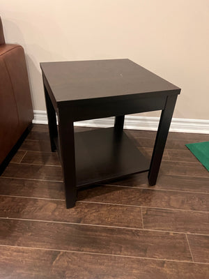 Single Side Table, Dark Brown