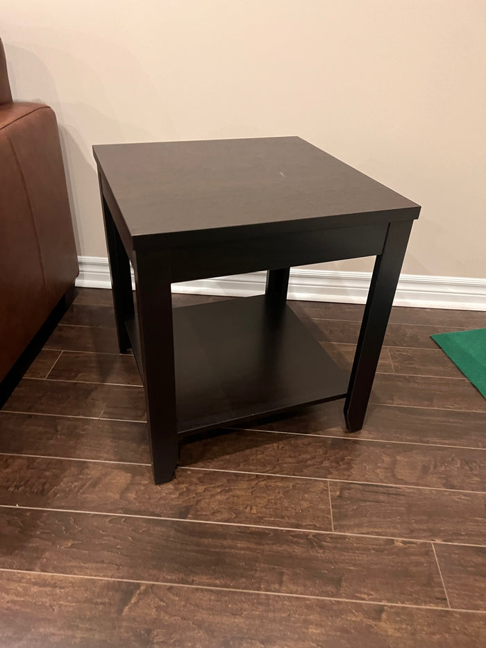 Single Side Table, Dark Brown