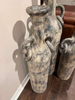 3 Decorative Floor Vases Lot