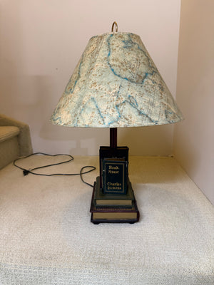 Bleak House Charles Dickens Stacked Books Table Lamp