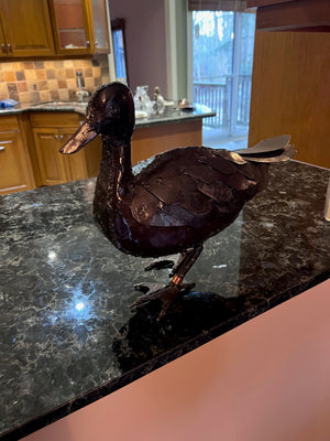 Metal Sculpture Handcrafted in Zimbabwe from Old Oil Drums