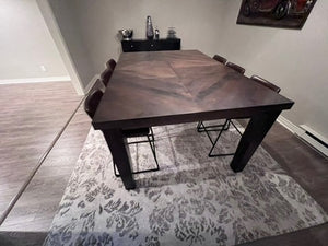 Bar Dining Table + 6 Structube Hayden Counter Stools