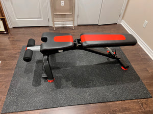 BowFlex 5.1S Adjustable Weight Bench + Rubber Gym Mat