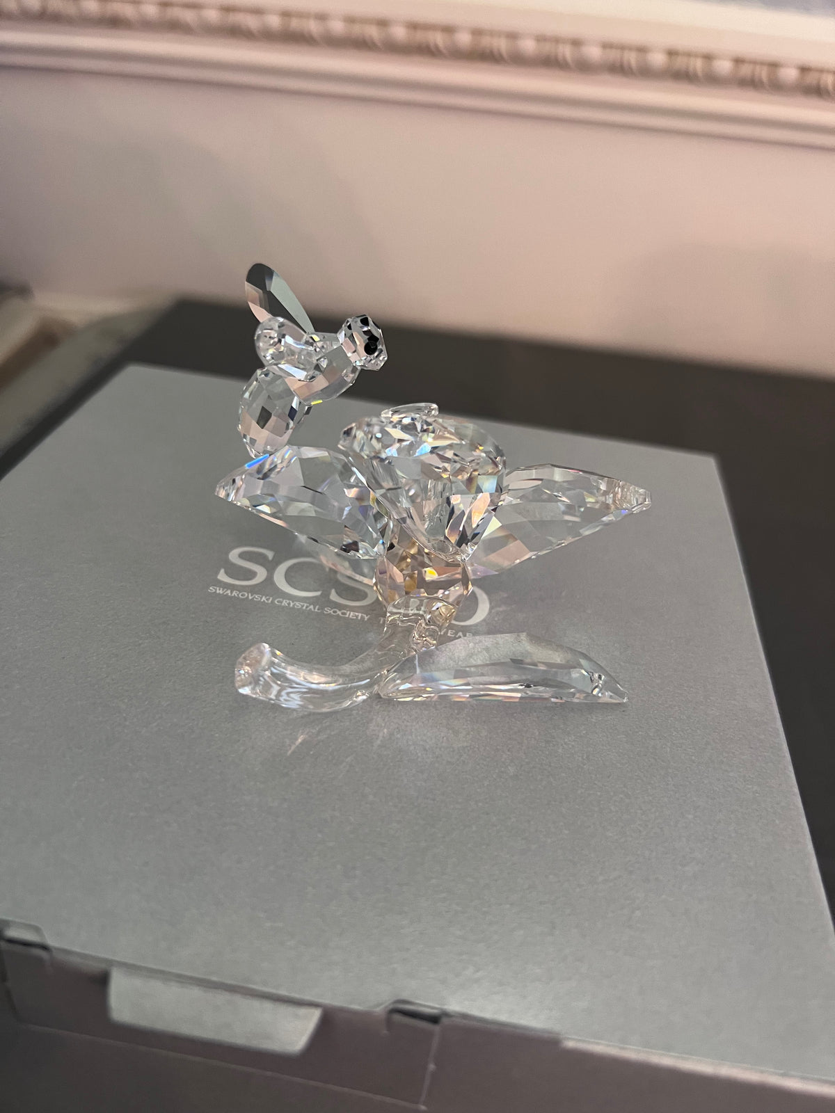 Swarovski Crystal SCS20 Jubilee Edition 2007 The Collector Bee on Flower #871895