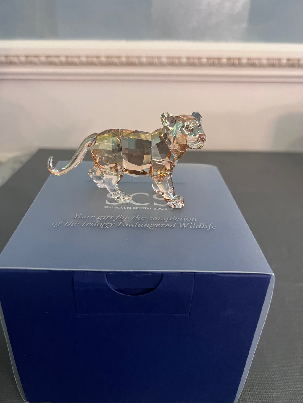 #1- Swarovski Crystal SCS 2010 Standing Tiger Cub #1051686