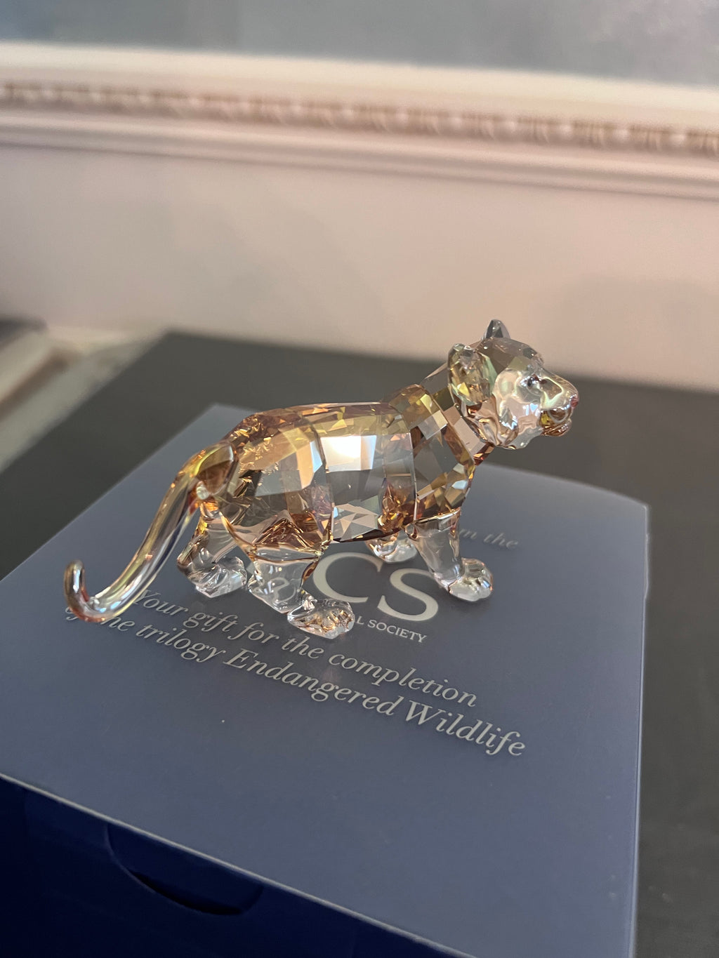 #1- Swarovski Crystal SCS 2010 Standing Tiger Cub #1051686