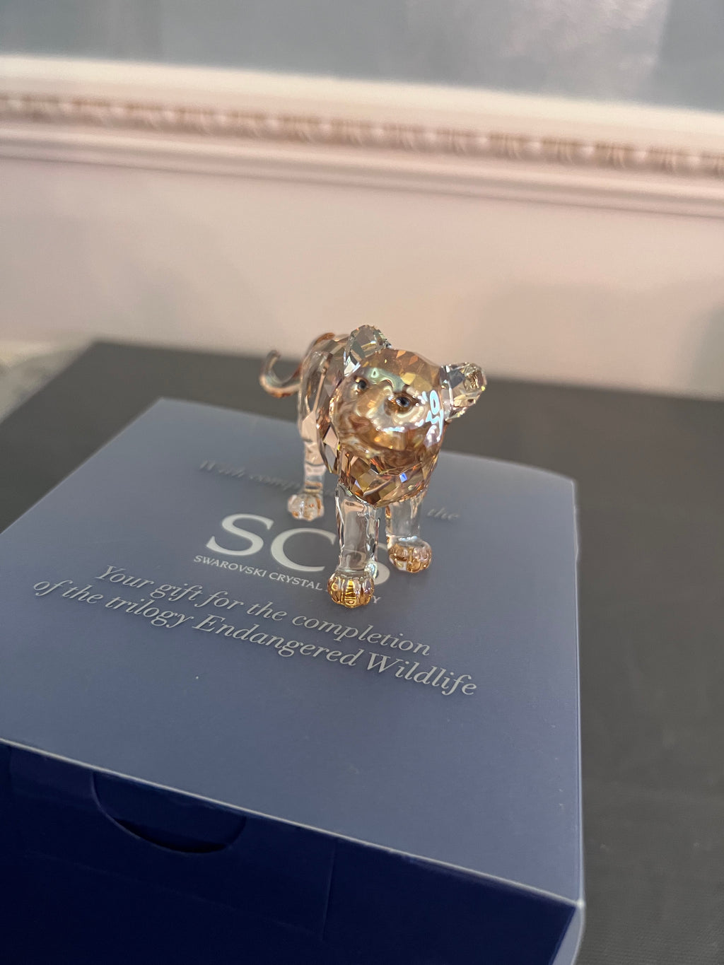 #1- Swarovski Crystal SCS 2010 Standing Tiger Cub #1051686