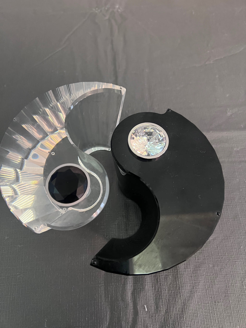 Swarovski Crystal Ying Yang Candle Holder #226820 (*BOX NOT INCLUDED)