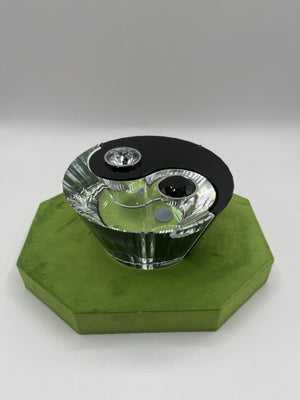 Swarovski Crystal Ying Yang Candle Holder #226820 (*BOX NOT INCLUDED)