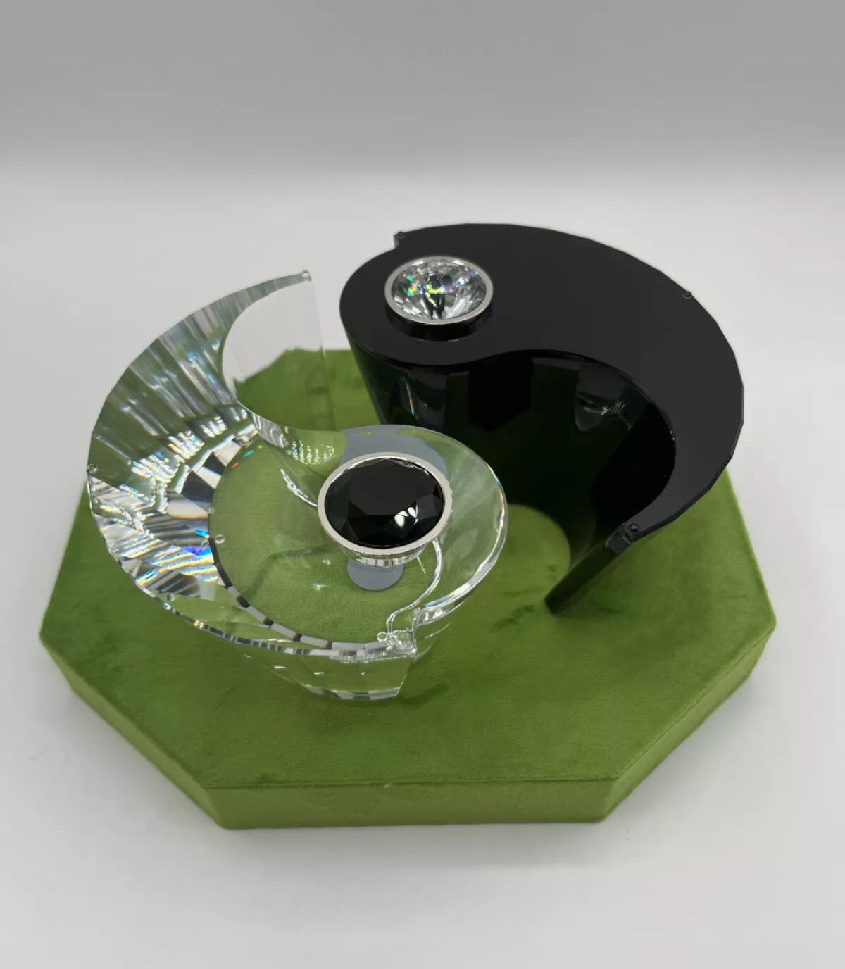 Swarovski Crystal Ying Yang Candle Holder #226820 (*BOX NOT INCLUDED)