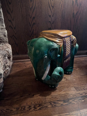 Vintage Chinese 'Tang Style' Ceramic Elephant