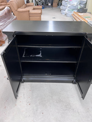 Black Cabinet, w/Gold Painted Design # 1