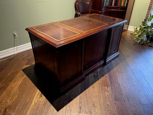 Executive Leather Top Desk