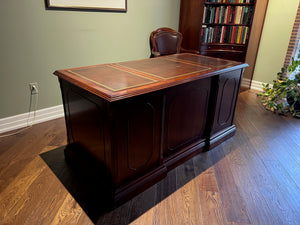Executive Leather Top Desk