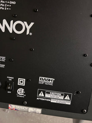 Tannoy TS12, 500W 12" Powered Sub (*1 Available- Priced Individually)