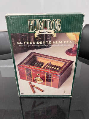 BRAND NEW IDC Supreme El Presidente Humidor 100 Count (*8 Available- Priced Invididually)