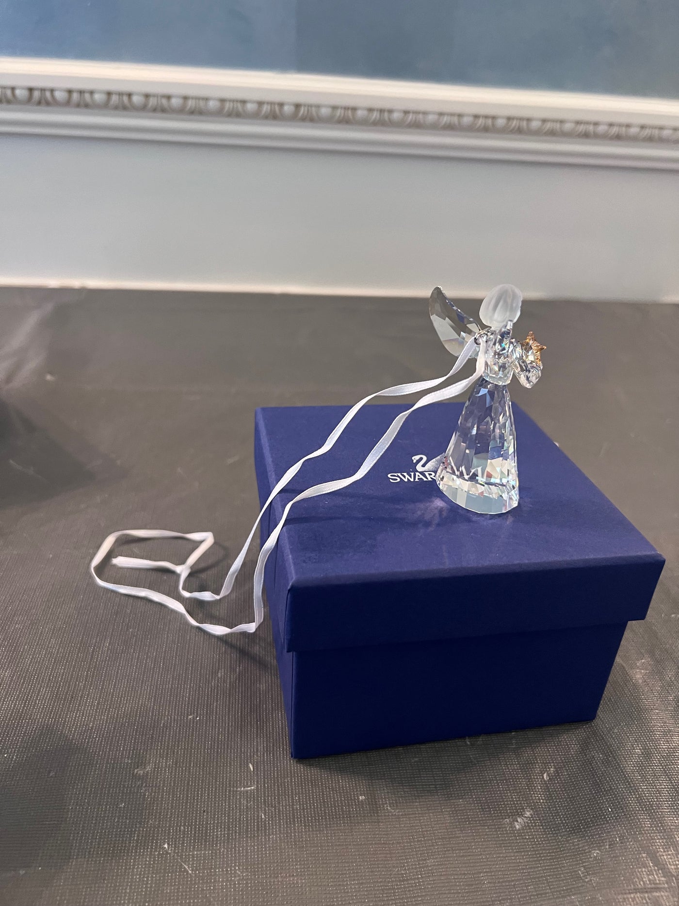 Swarovski Crystal Christmas Angel Ornament, 2009 Annual
