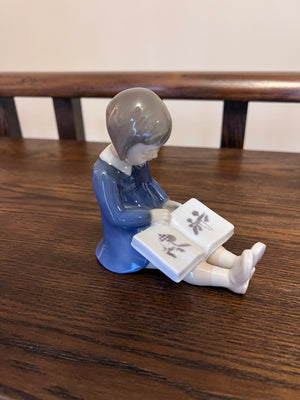 B&G Bing and Grondahl Denmark "First Book" Figurine 2247