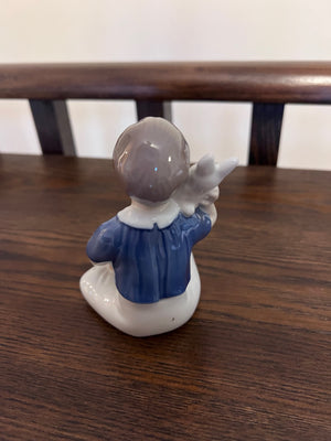 B&G Bing and Grondahl Denmark "Boy with Rabbit" Figurine 2319