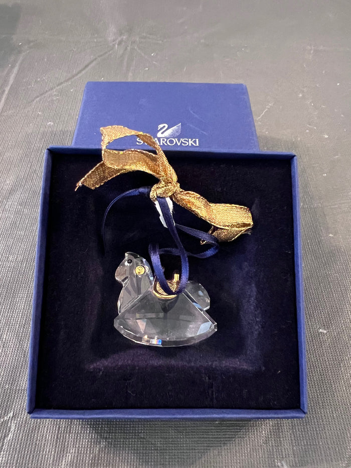 Swarovski Crystal Christmas Rocking Horse Ornament #842759