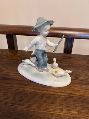 Metzler & Ortloff "Boy with Ducks" Figurine