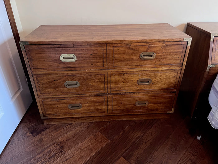 Campaign Style 6 Drawer Dresser