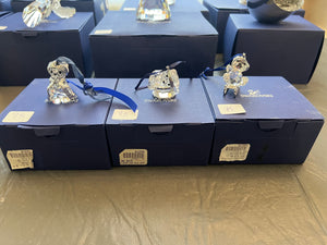 Swarovski Crystal Christmas Kris Bear Lot