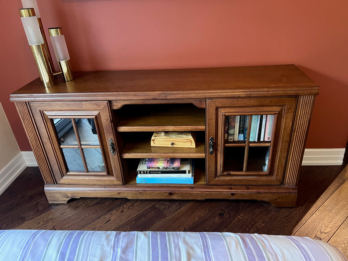 Oak TV Console