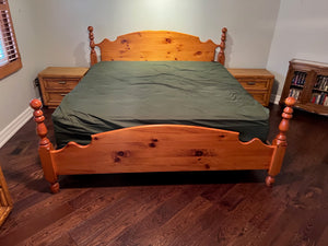 Solid Wood King Bed Frame