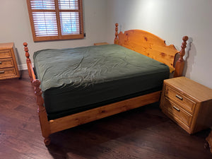 Solid Wood King Bed Frame