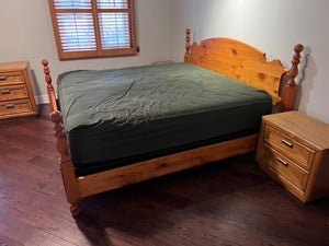 Solid Wood King Bed Frame