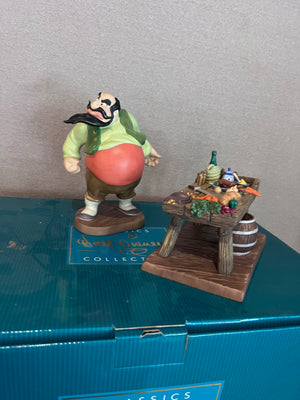 WDCC Walt Disney Classics Collection PINOCCHIO STROMBOLI & TABLE "YOU WILL MAKE LOTS OF MONEY FOR ME" (*box and certificate)