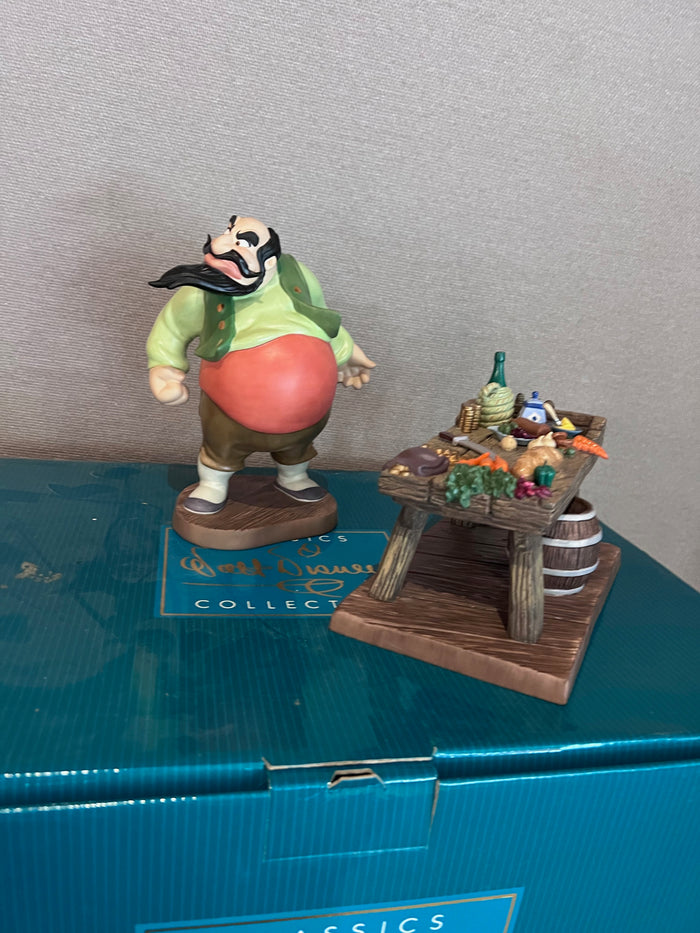 WDCC Walt Disney Classics Collection PINOCCHIO STROMBOLI & TABLE "YOU WILL MAKE LOTS OF MONEY FOR ME" (*box and certificate)