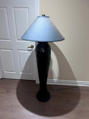 Ornate Floor lamp with Elephant Inlaid Design