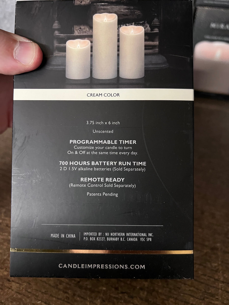 5 Mirage Gold Collection LED Flameless Wax Candle Candles 6"h Sell