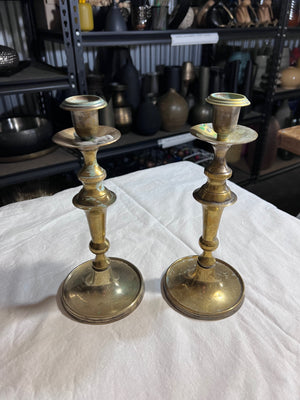 Pair of Brass Candle Holders