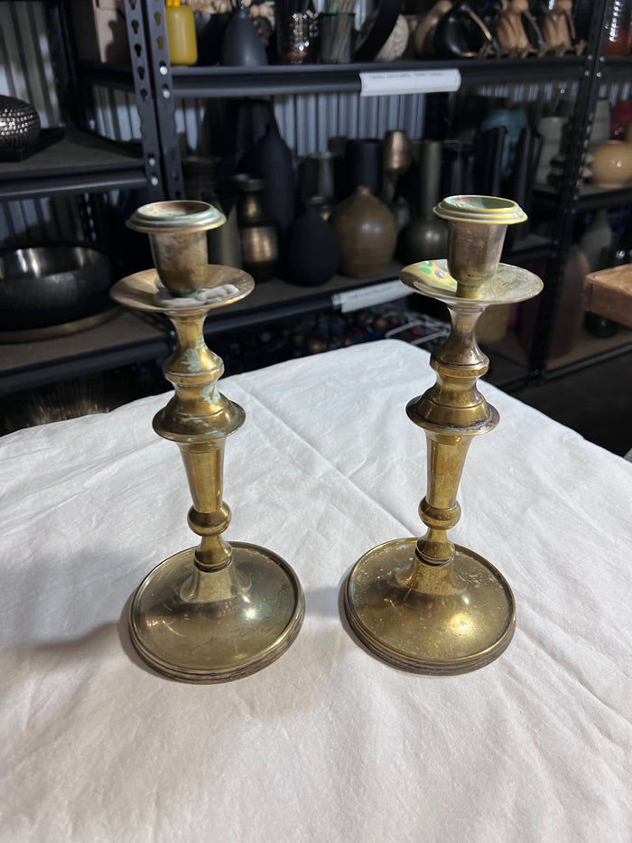 Pair of Brass Candle Holders