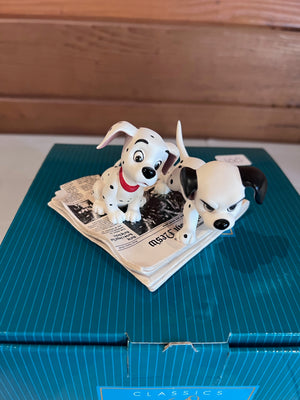 WDCC Walt Disney Classics Collection 101 Dalmatians "Go get him, Thunder!" (*box and certificate)